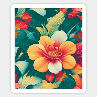 Colorful flower composition Magnet